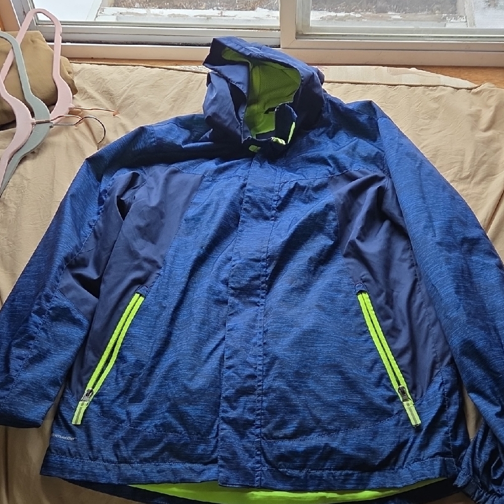 Champion Youth Blue and Neon Green Jacket XLT